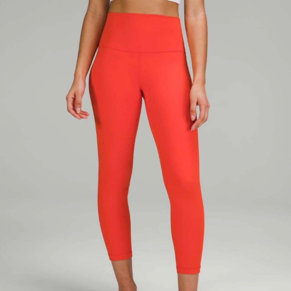 lululemon athletica Align High-Rise Pant 25” Solar Orange -Size 8
